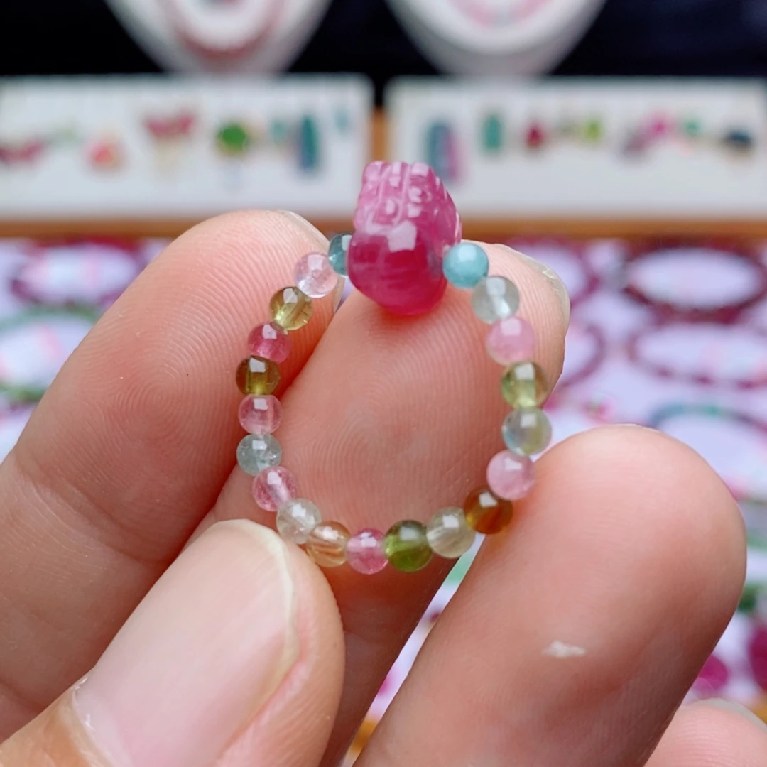 碧玺戒指未镶嵌碧玺