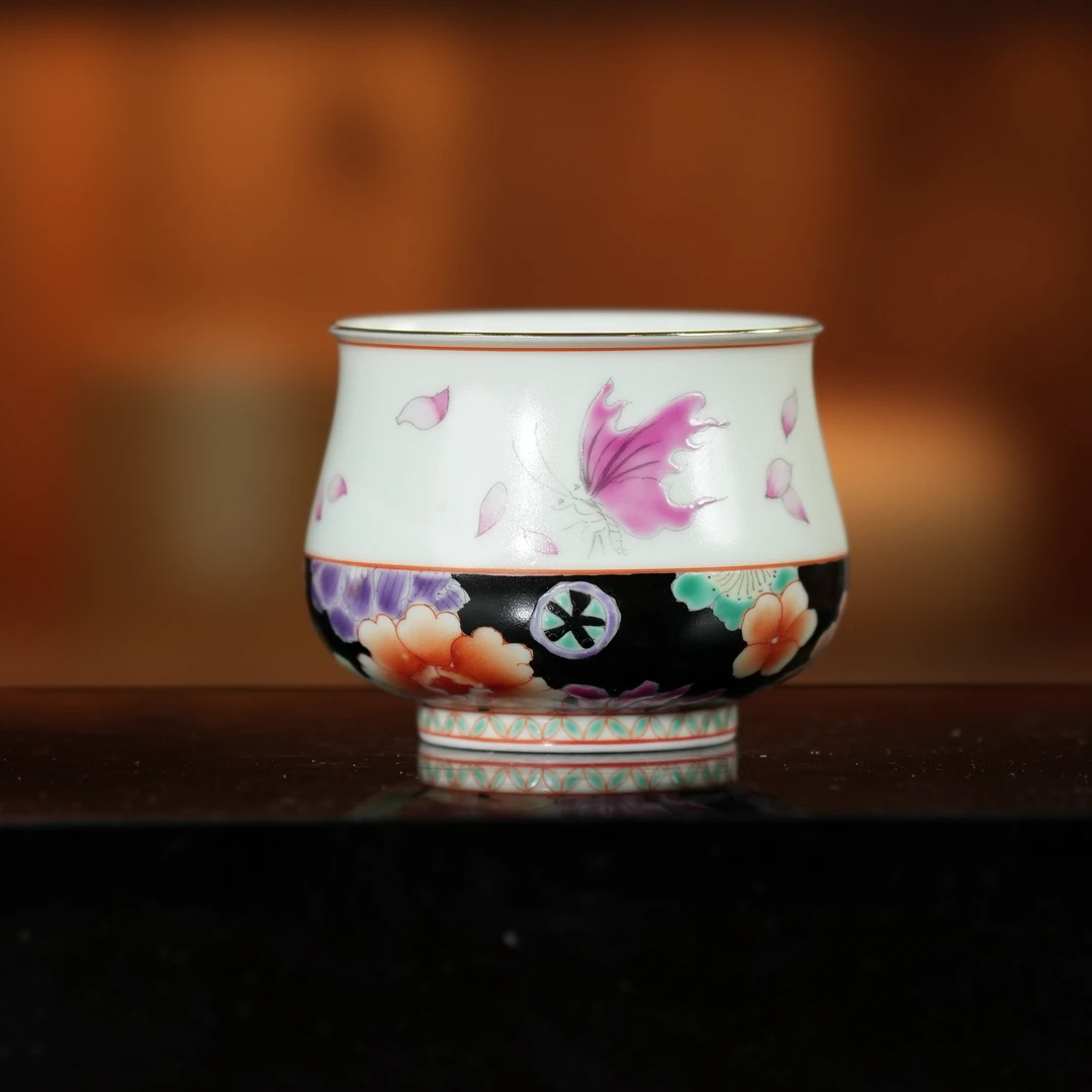 【中国工艺】百花戏蝶主人杯（JD516）