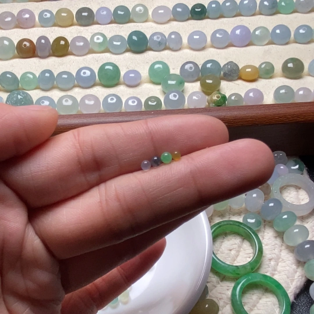 翡翠散珠?****?天然翡翠A货散珠