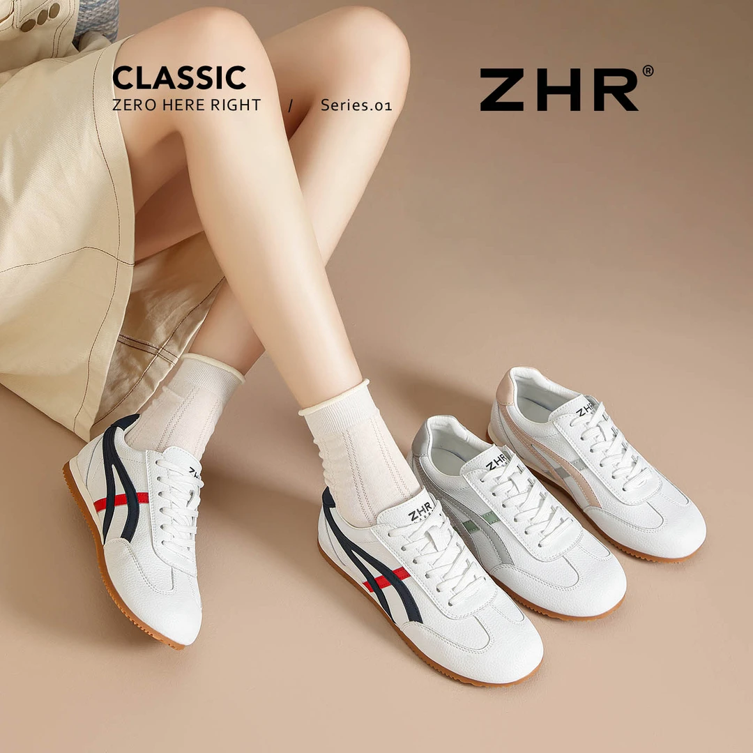 ZHR/则则德训鞋女秋季新款软平底轻便舒适时尚学生运动休闲阿甘鞋