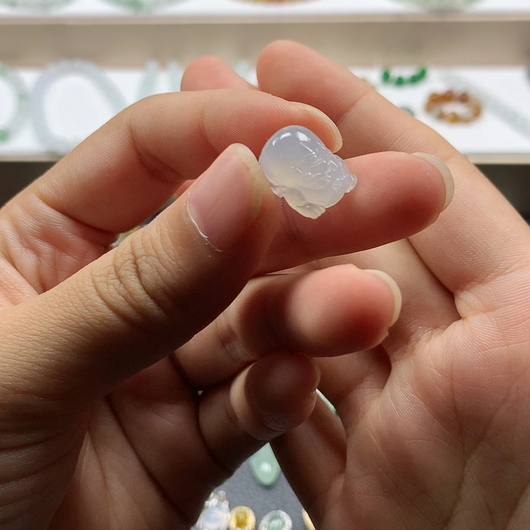 翡翠未镶嵌颈饰貔貅