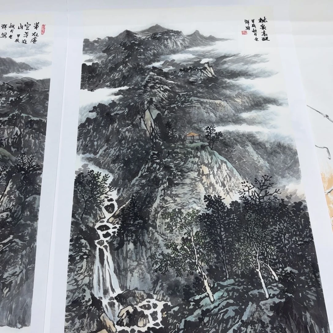 国画固****廊薛全祥四尺李欣主播