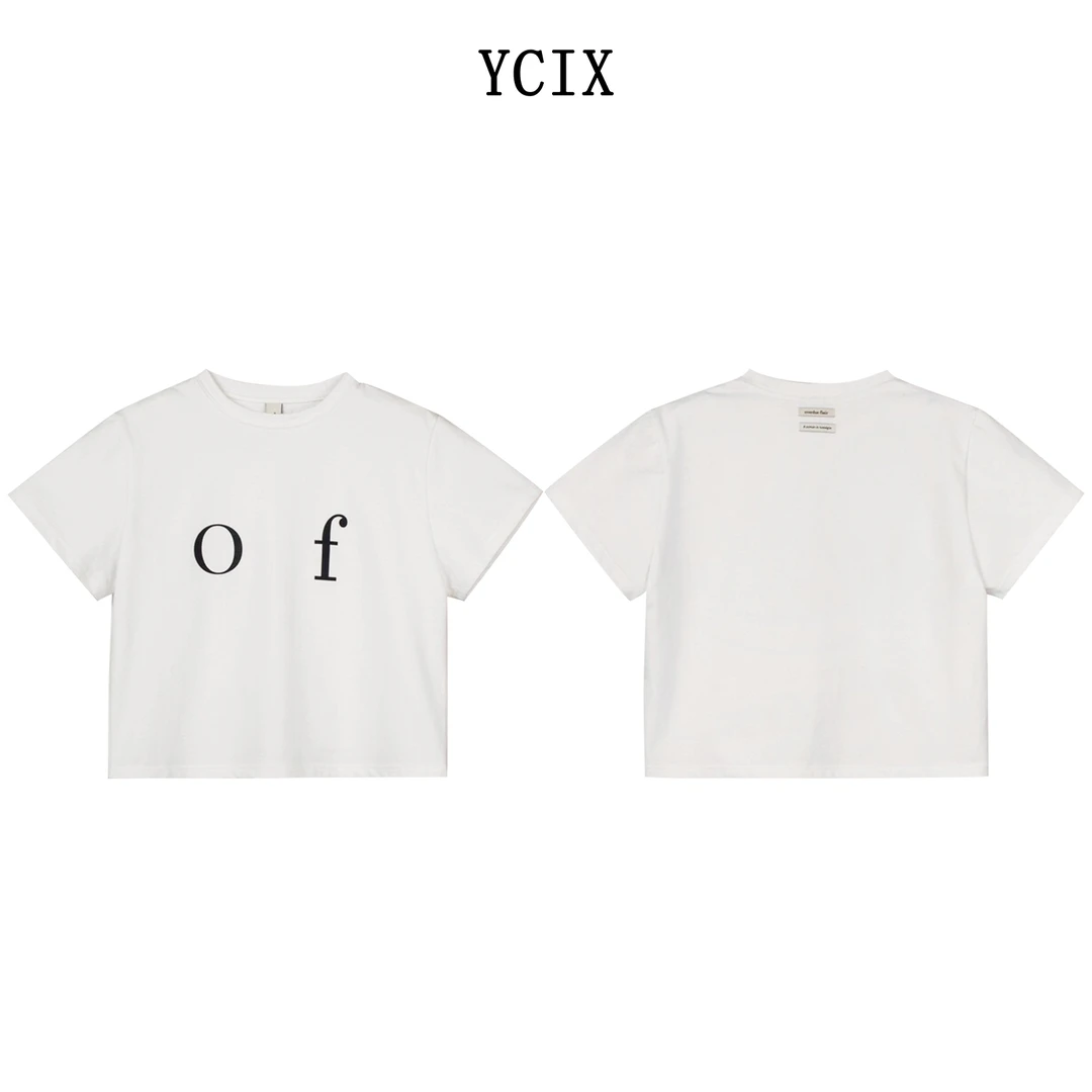 25春韩国正品OVERDUE FLAIR设计师品牌圆领字母百搭T恤