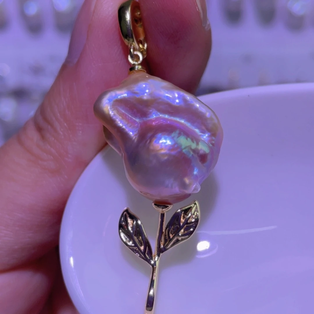 未镶嵌淡水珍珠天然淡水珍珠吊坠