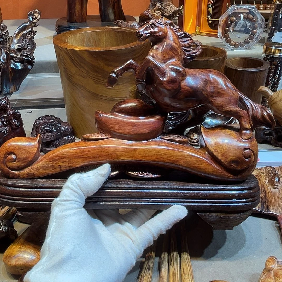 怡***堂黄花梨/降香黄檀马到成功