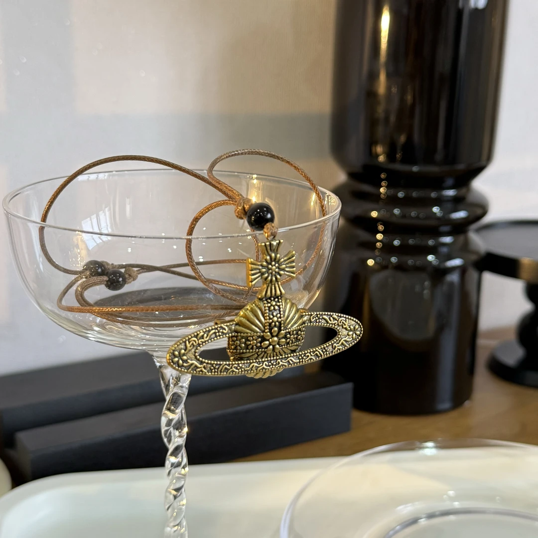 铜合金皮质项链 HRY0-铜合金星球复古简约百搭项链HRY0-1208