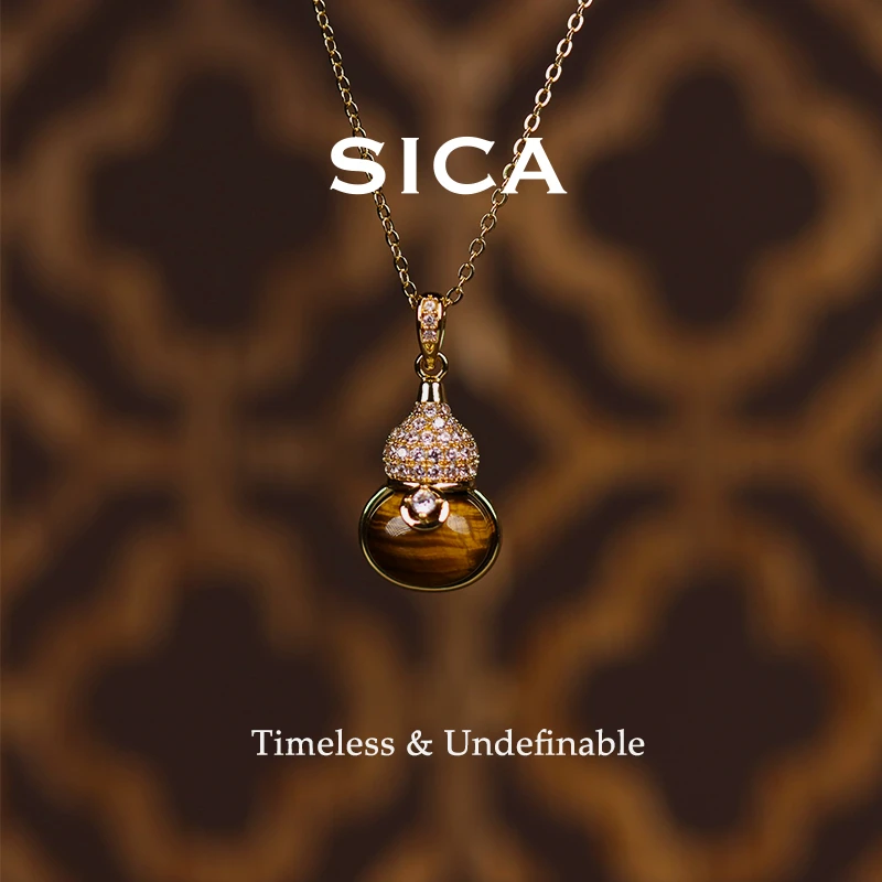 铜锆石吊坠 NH157【云墨翻覆】新中式设计师款轻奢个性葫芦