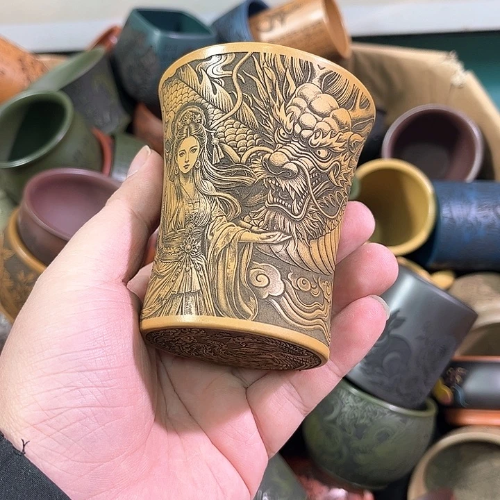 茶杯紫砂全手工紫砂主人杯