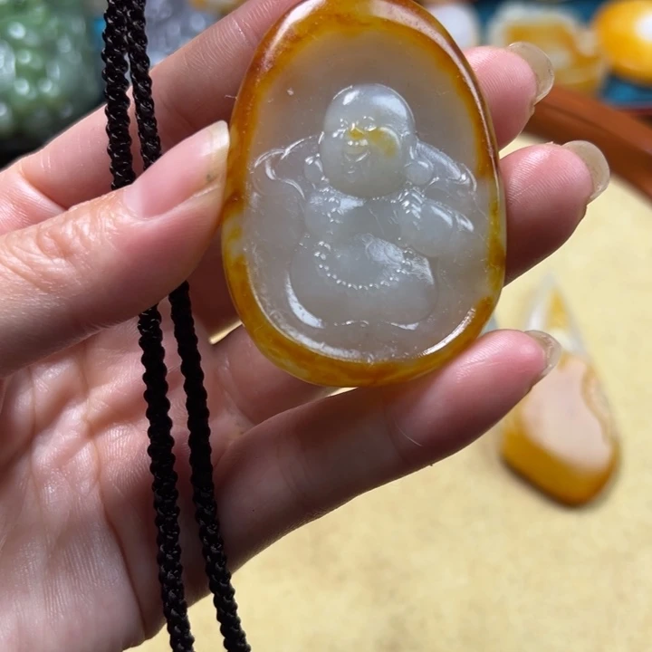 和田玉未镶嵌挂件