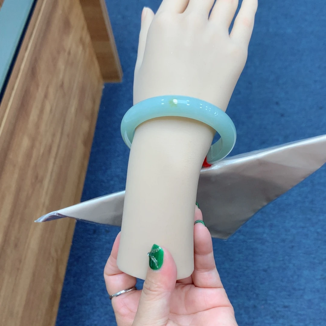 未镶嵌手镯翡翠橙*笑买断