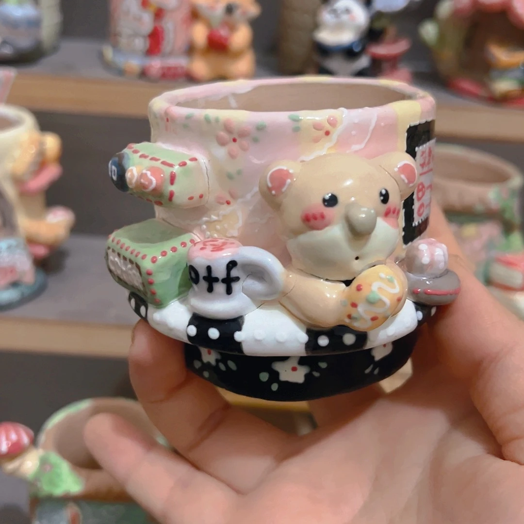 浅***福微瑕福福老梧家多肉花盆