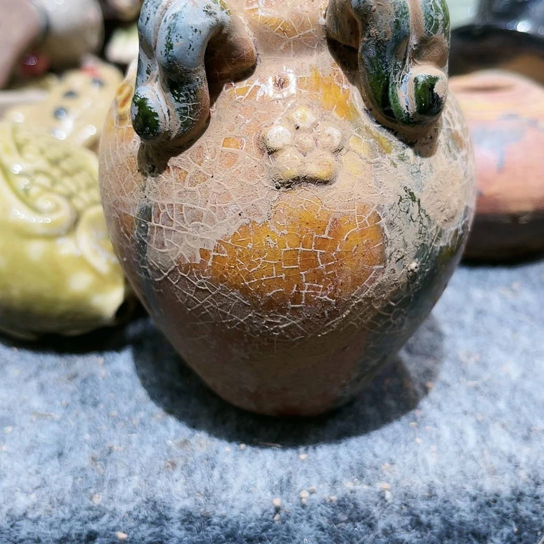 红*瓦当摆件茶台的一