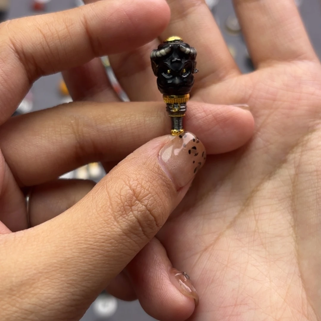 玛瑙/玉髓未镶嵌文玩配饰适配4-7mm的串