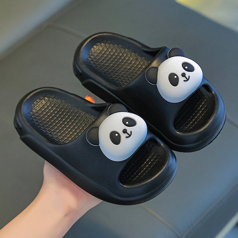 儿童熊猫拖鞋女童夏季室内家居洗澡防滑小孩男宝宝凉拖鞋2025新款