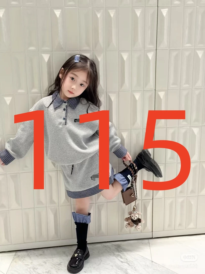 【GZ】编码115秋冬外套女童长款羽绒服AA076