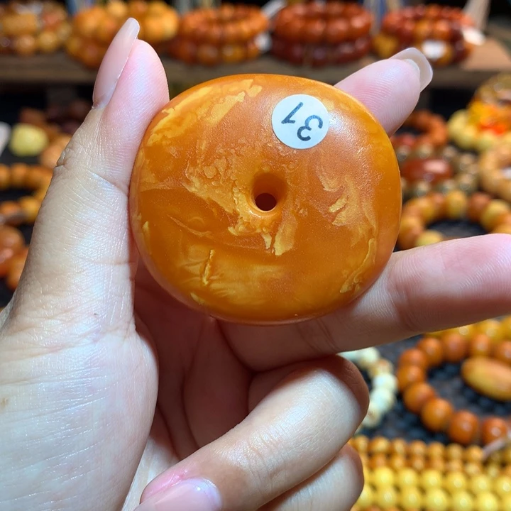 琥珀未镶嵌吊坠(不含链)蜜蜡吊坠