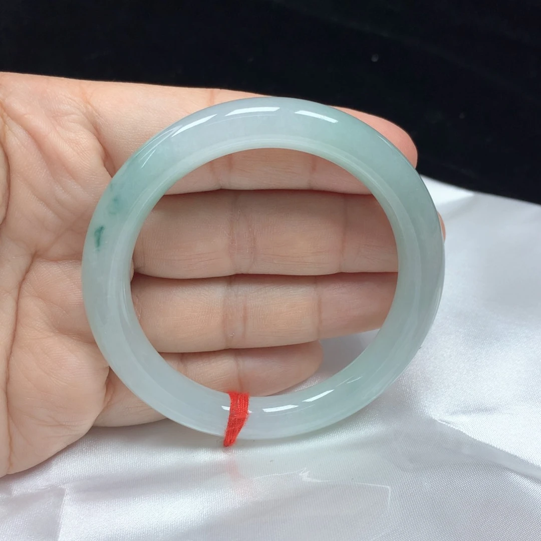 翡翠手镯未镶嵌圆条55