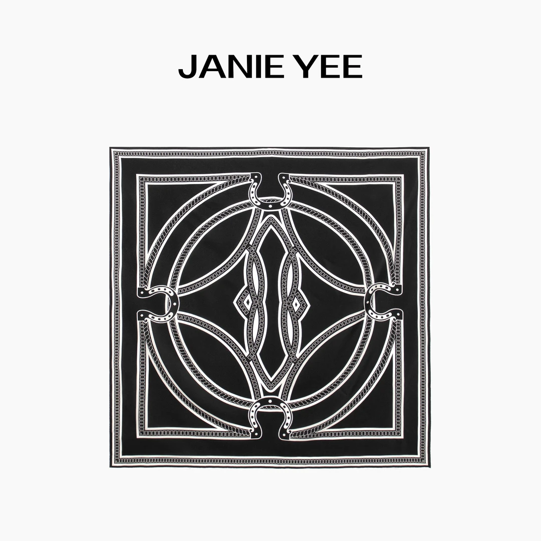 Janie Yee"小马丝巾" 重磅100桑蚕丝真丝抹胸披肩方巾夏 25A2311