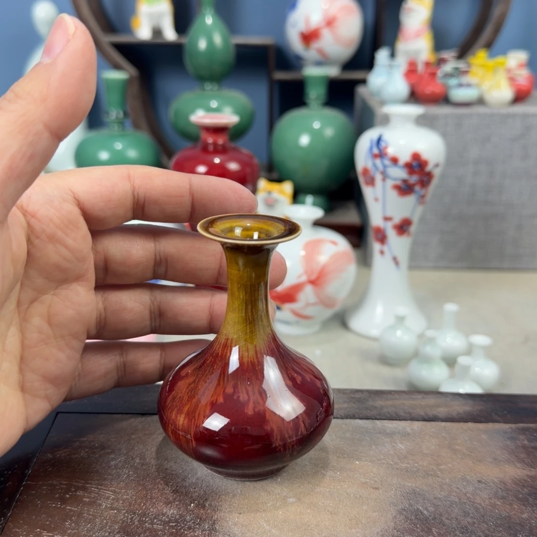 陶瓷手工小花器摆件