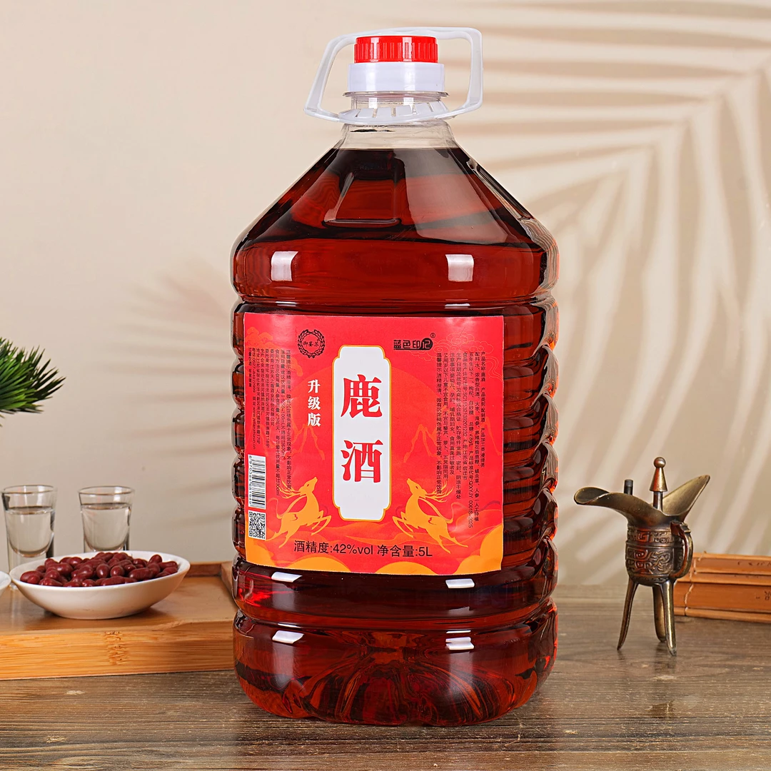 多种本草鹿酒42度纯粮基酒大容量口粮酒
