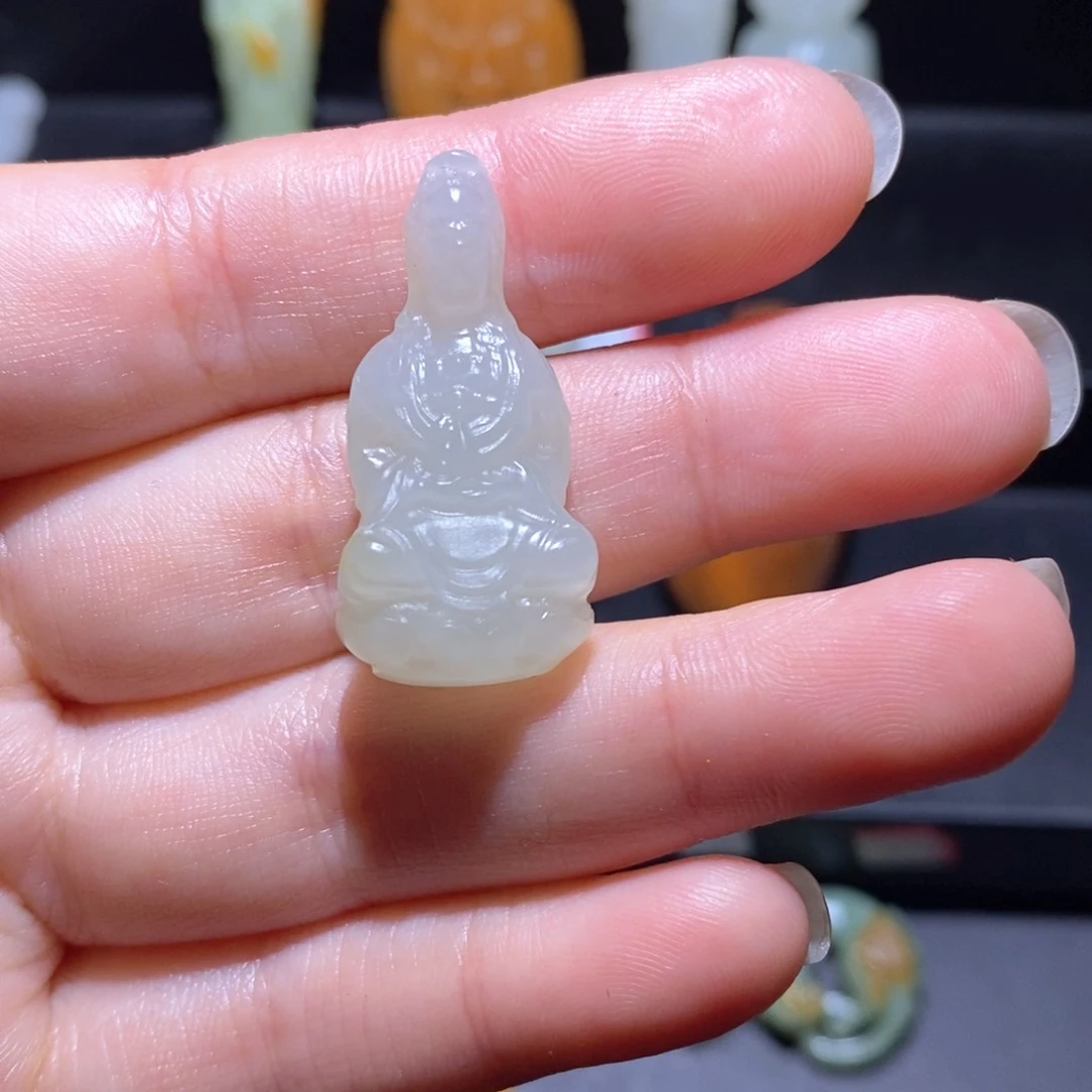 和田玉未镶嵌吊坠(不含链)