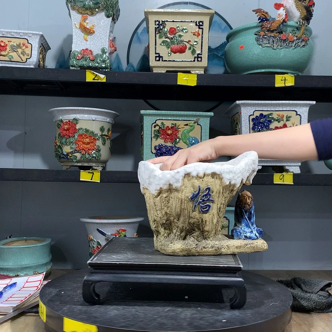 山****材高温烧制石湾盆不退换