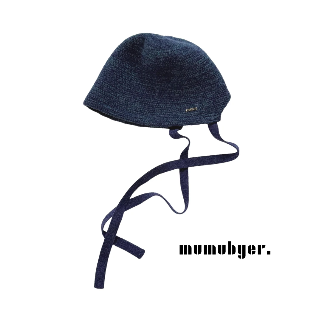 MUMUBYER •倪ni同款！秋冬针织后开叉渔夫帽
