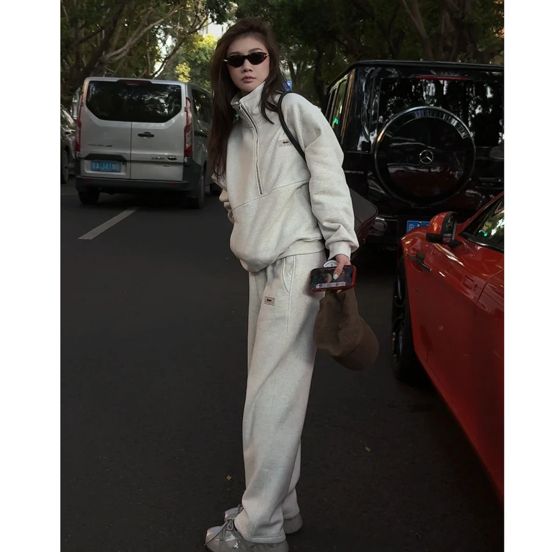 MMEKOR“金智秀套组” 摩登街头抓绒套装 31111