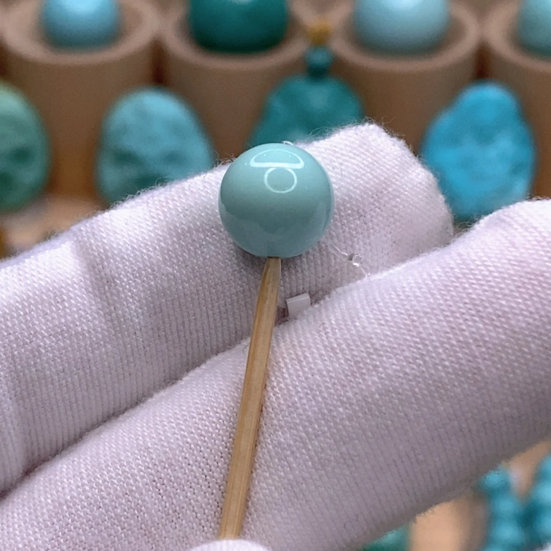 绿松石未镶嵌珠宝奇石9.3mm