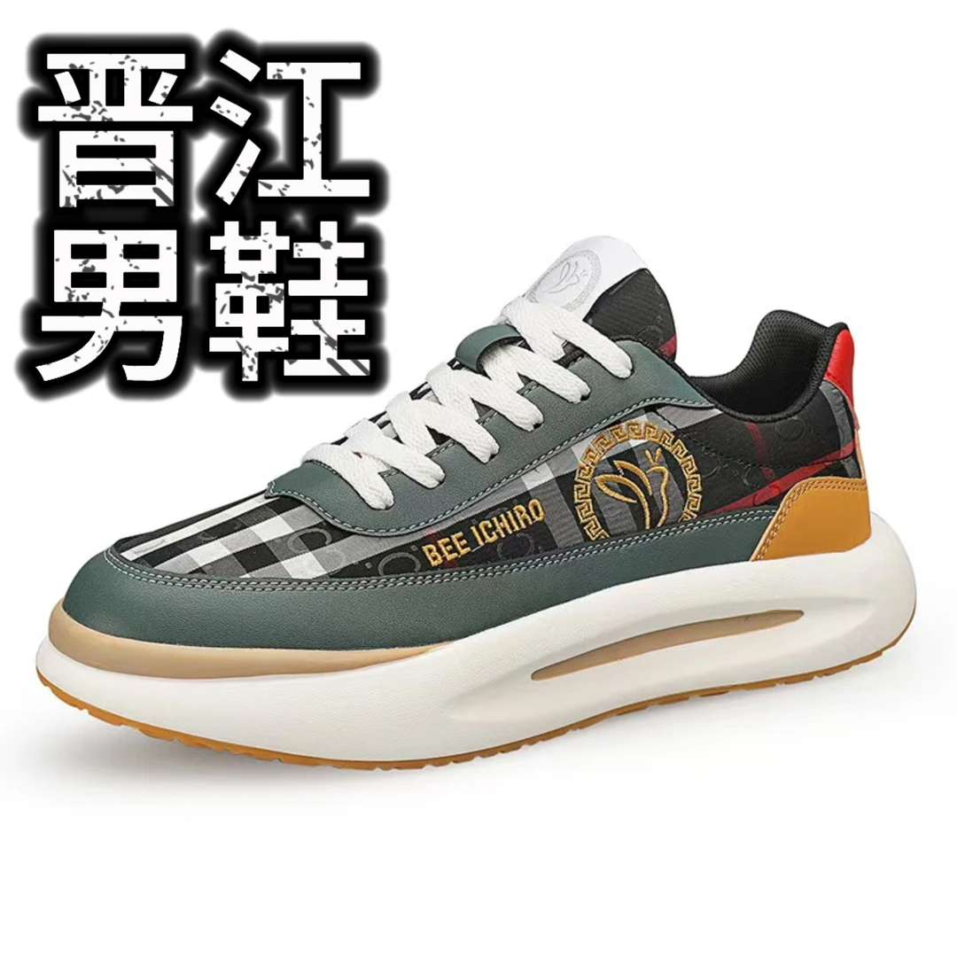 晋江男鞋蜜蜂一郎吸膜男鞋情侣布面时尚板鞋透气夏季女生
