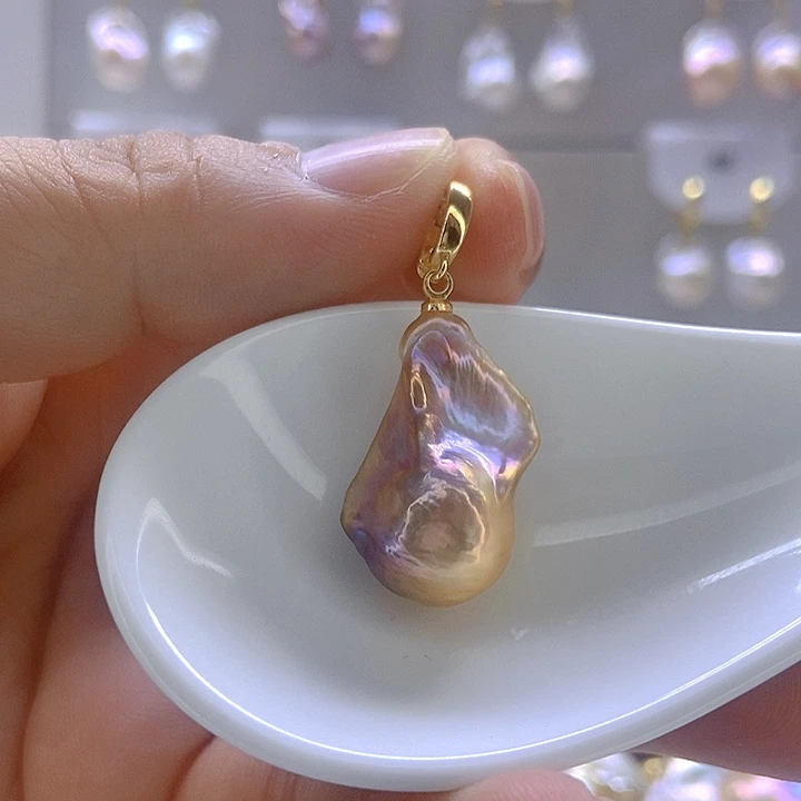 淡水珍珠颈饰银S925镶嵌111