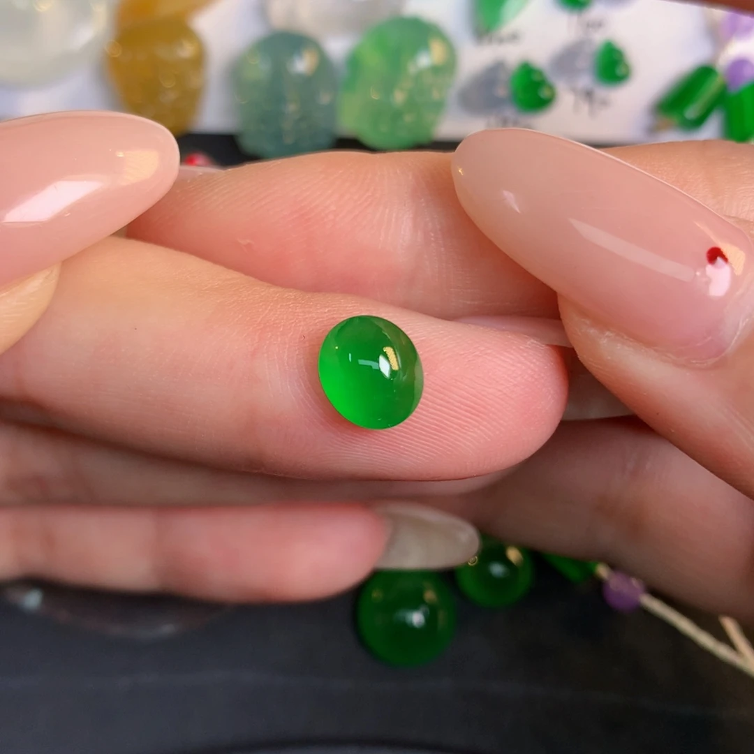 翡翠裸石翡翠翡翠7.9-6.8-3.6