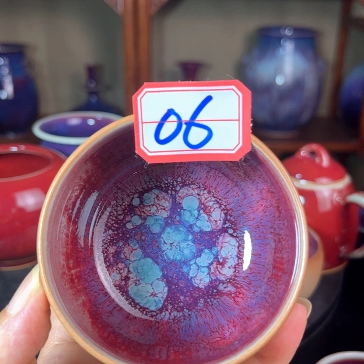 我***扬瓷片钧瓷手工艺品杯子