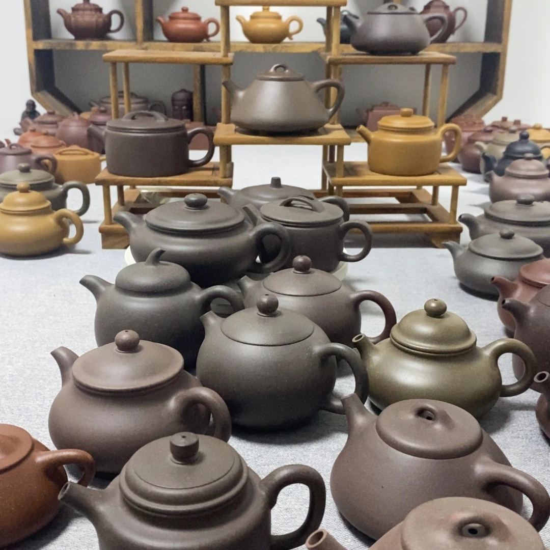 灵***瑞茶壶紫砂丑泥子冶