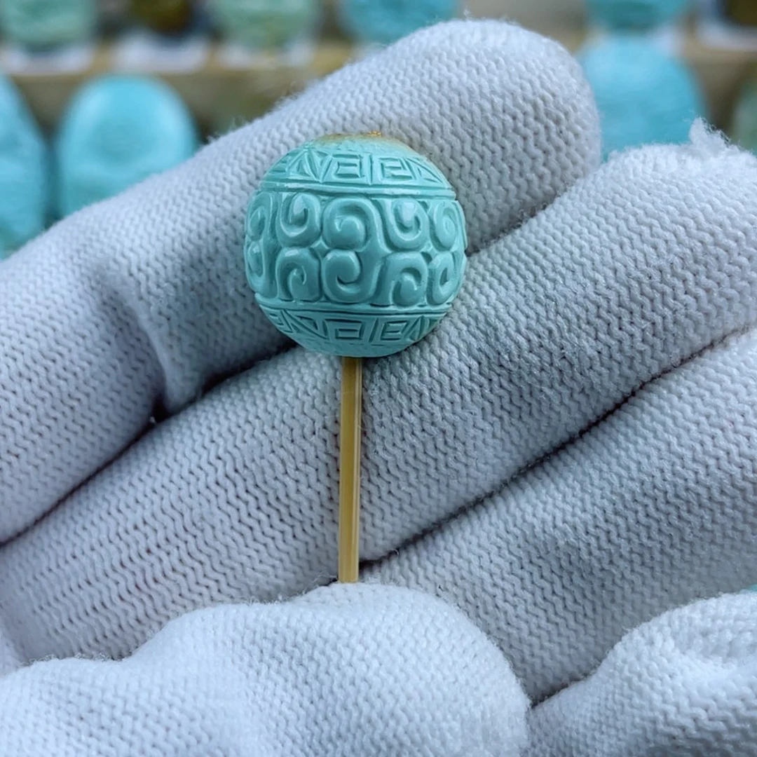 绿松石未镶嵌珠宝奇石17mm