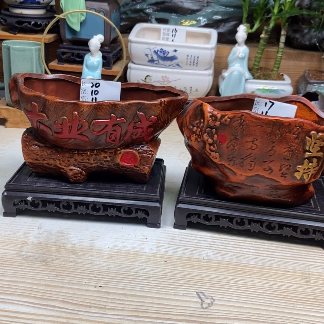 瓷片陶瓷花盆陶瓷艺术