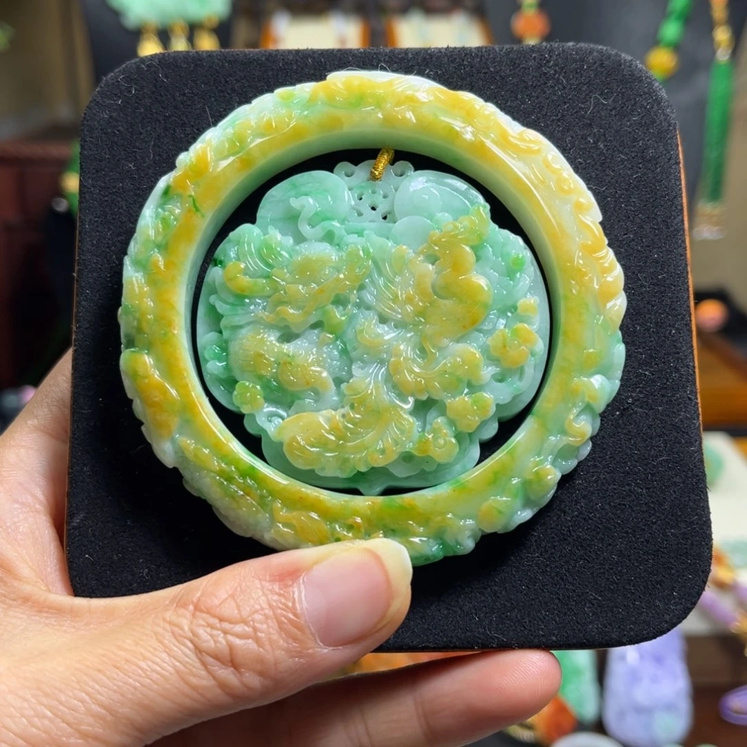 翡翠未镶嵌颈饰天然翡翠手镯57圈口