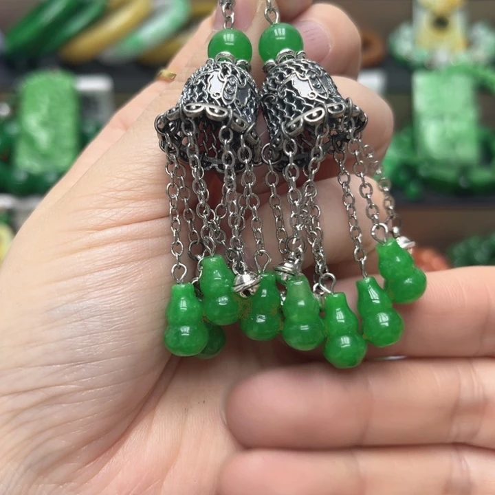 翡翠未镶嵌颈饰耳饰45