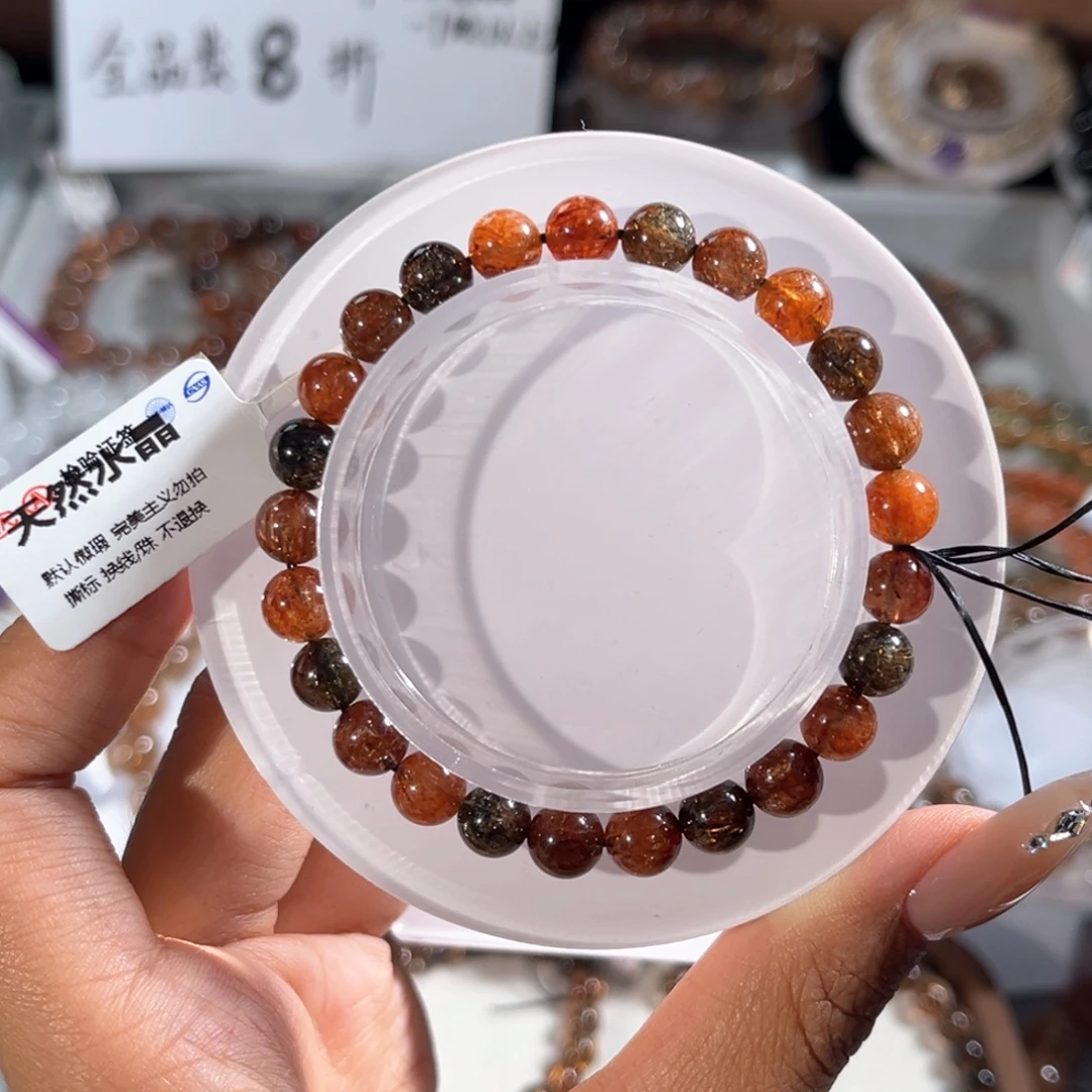 手链水晶未镶嵌黑金超7m