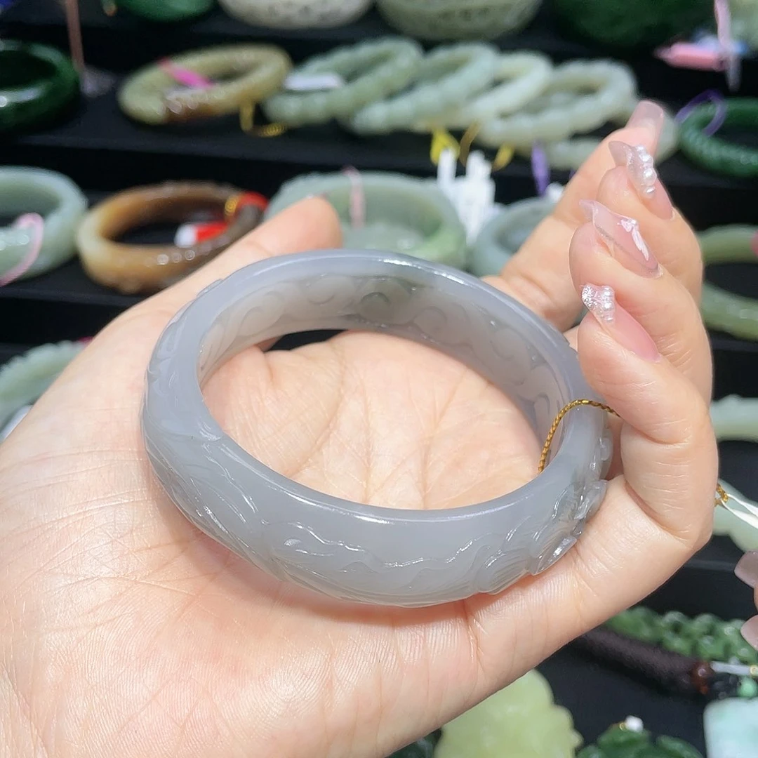 【闪购商品】和田玉手镯58圈口36未镶嵌