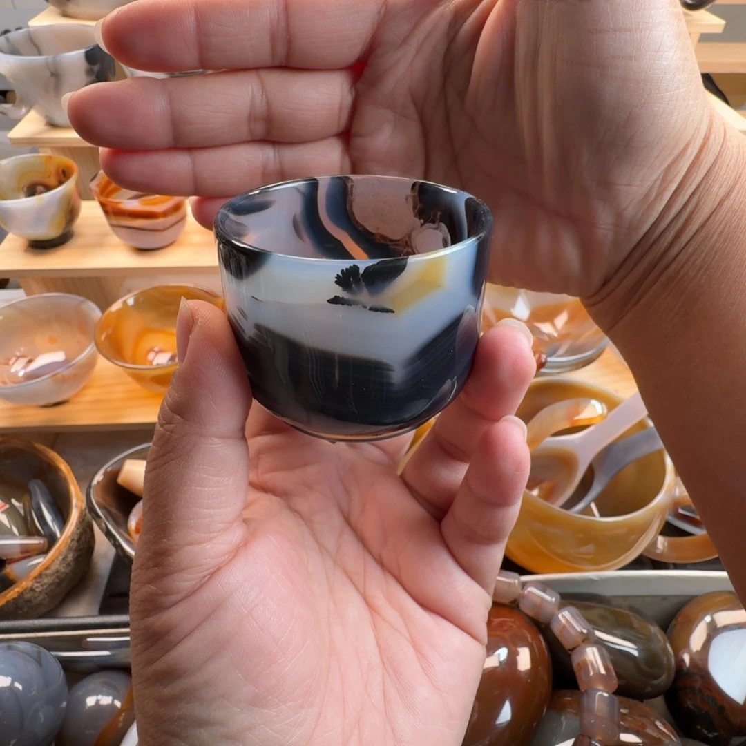 玛瑙/玉髓未镶嵌茶杯