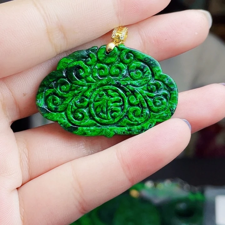 翡翠银S925镶嵌颈饰多样性