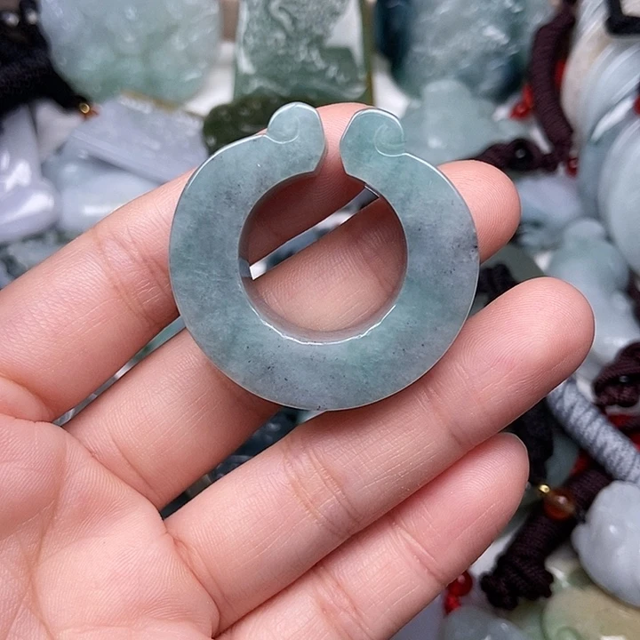 未镶嵌挂件翡翠老****玩翡翠