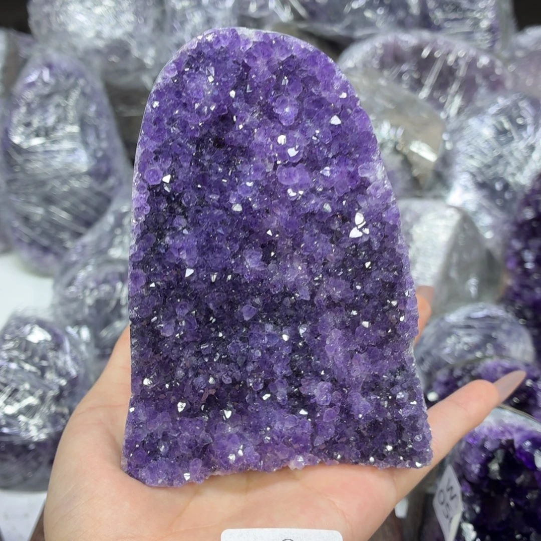 紫晶未镶嵌摆件紫水晶