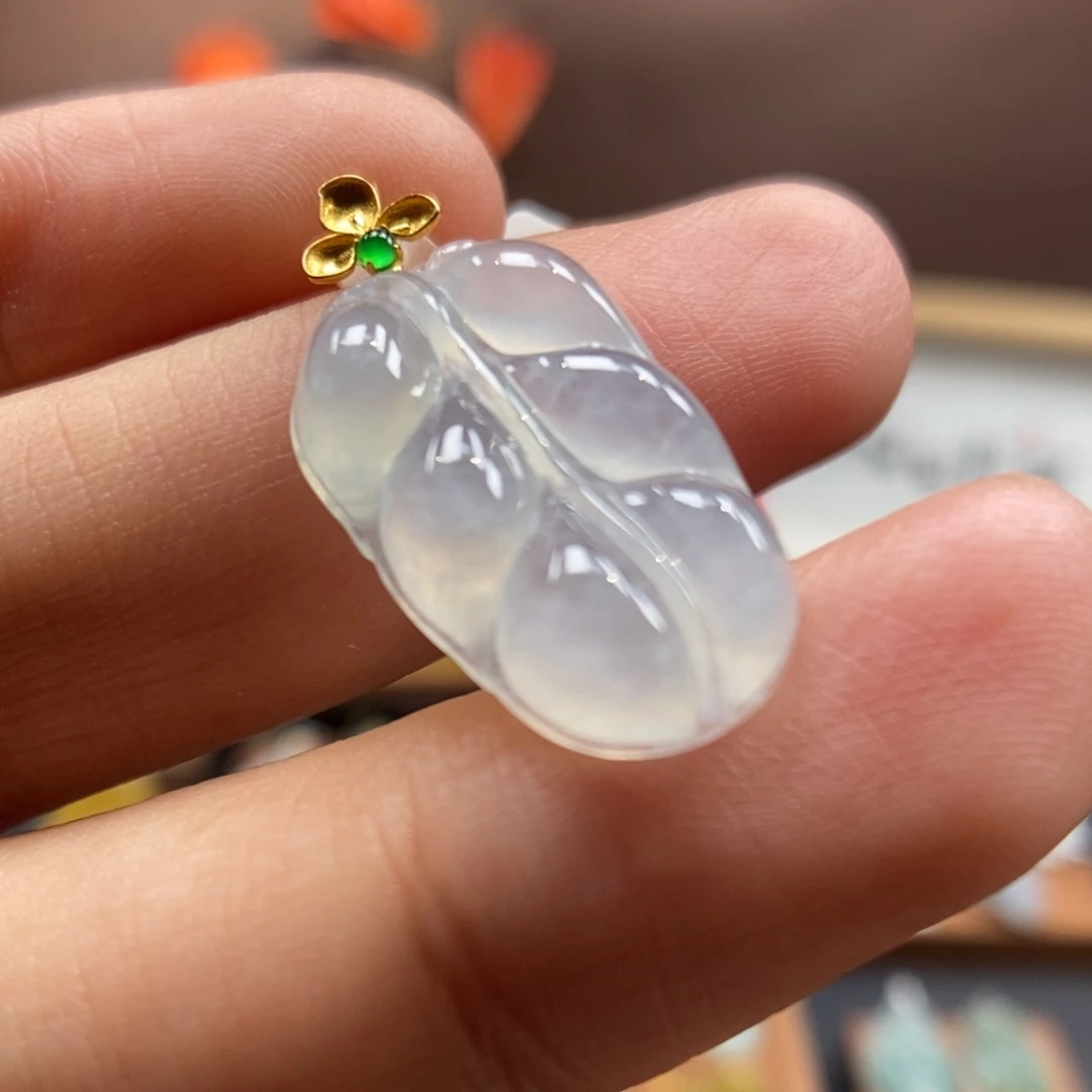 【闪购商品】颈饰18K金镶嵌翡翠16