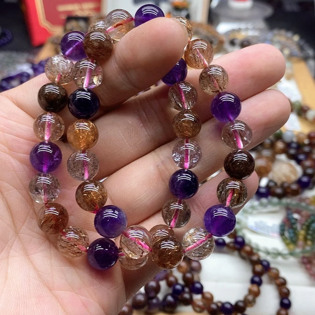 水晶手串未镶嵌多样性发货发一条