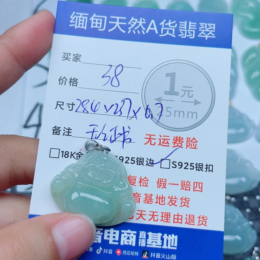 翡翠银S925镶嵌颈饰翡翠