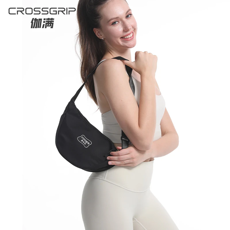 伽满运动饺子包斜挎单肩骑行胸包时尚女士男士少女洋气百搭