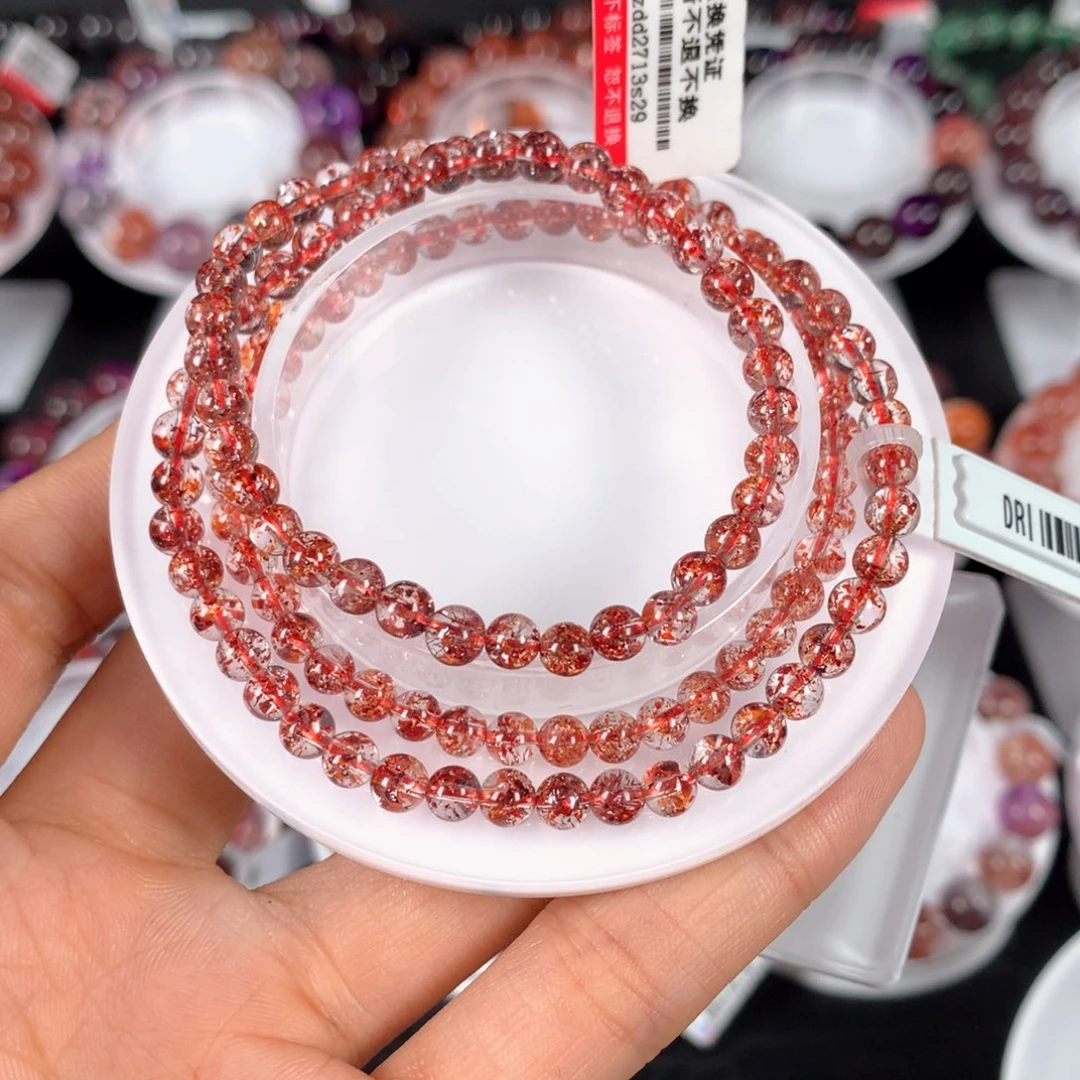 水晶手链未镶嵌k****n金草莓多圈4.6