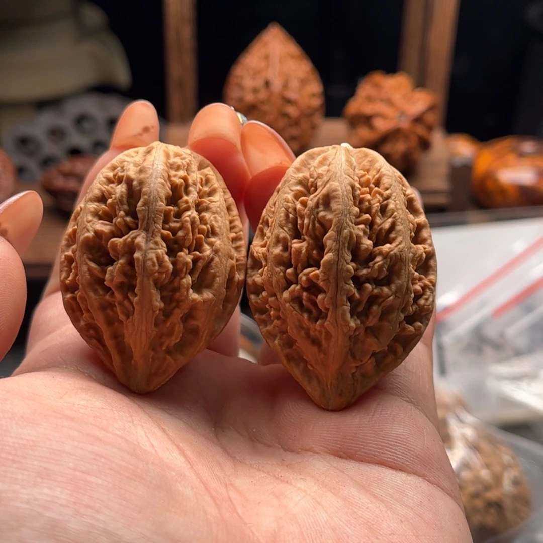 文玩核桃把件关东木子家楸大胖104